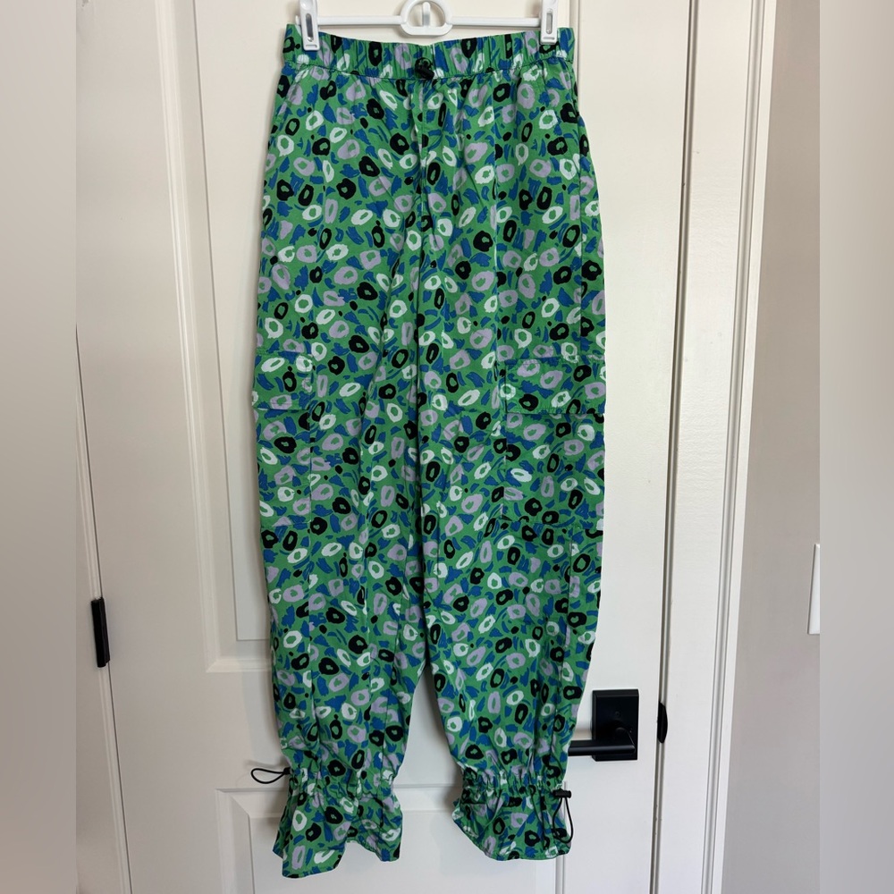 Diane Von Furstenberg x Target Blue and Green Patterned Joggers